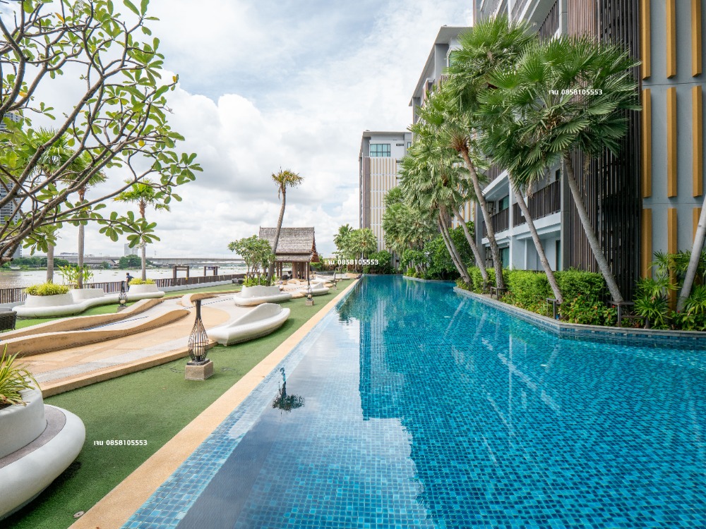 ขายคอนโดนนทบุรี บางใหญ่ บางบัวทอง : ขายคอนโดสไตล์รีสอร์ท ราคาถูกมากๆ ติดริมแม่น้ำเจ้าพระยา คอนโด เมโทรลักซ์ ริเวอร์ฟร้อนท์ รัตนาธิเบศร์ ห้องแบบ combined room ขนาด 58.1 ตรม. 2 ห้องนอน 2 ห้องน้ำ ราคาขายดีที่สุดในโครงการ