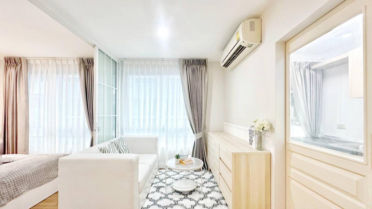 For SaleCondoKasetsart, Ratchayothin : Installments starting at only 6,000 baht/month! Large room, near Plaza Lagoon, great value!🏢 Double U Condominium Lat Phrao-Wang Hin