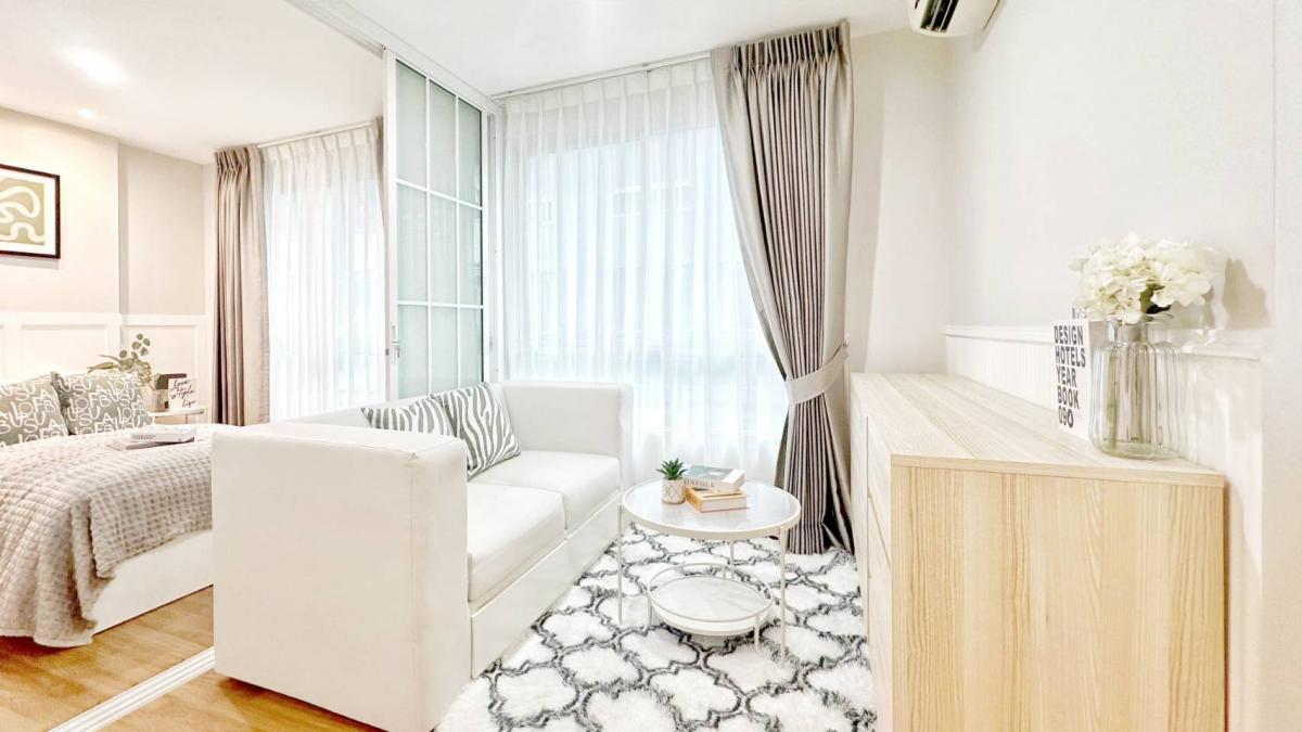 For SaleCondoKasetsart, Ratchayothin : Installments starting at only 6,000 baht/month! Large room, near Plaza Lagoon, great value!🏢 Double U Condominium Lat Phrao-Wang Hin