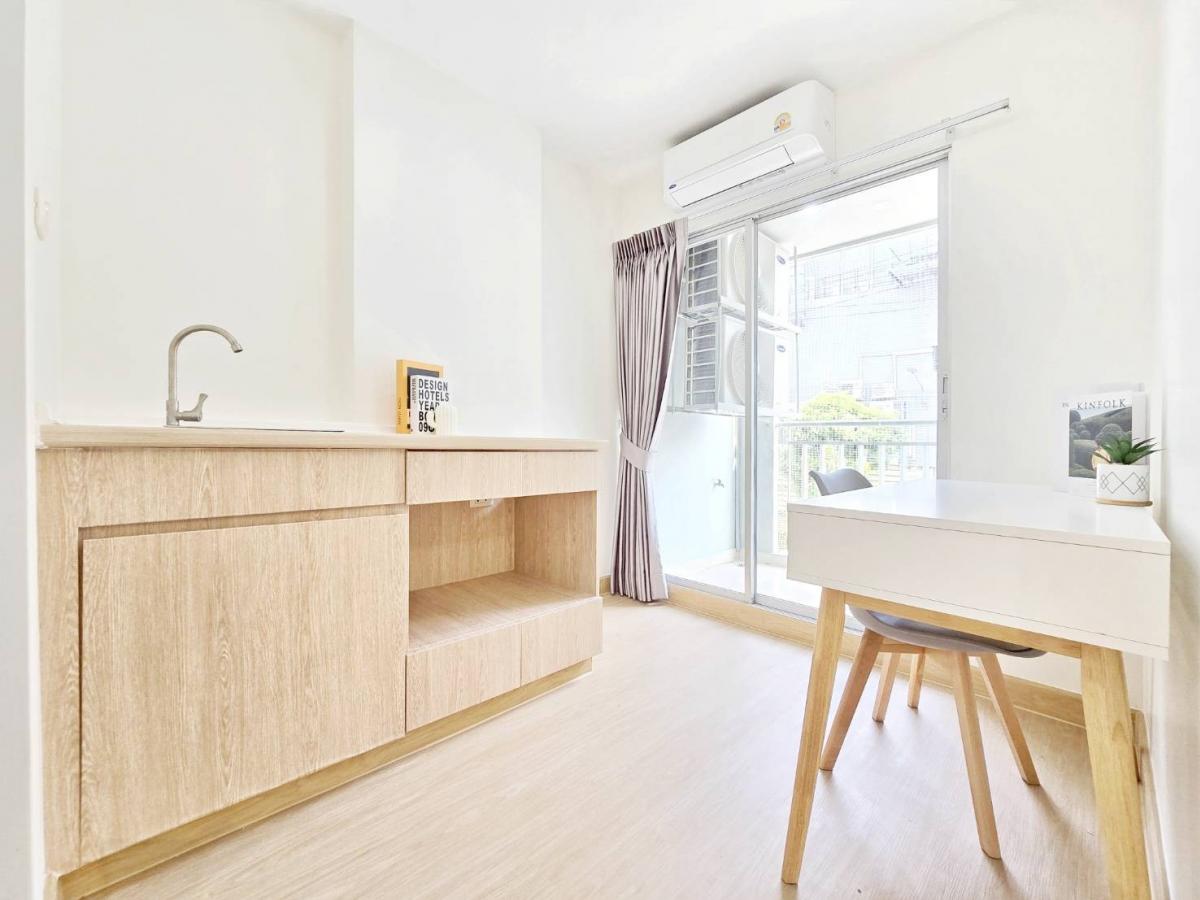 For SaleCondoKaset Nawamin,Ladplakao : Installment only 5,000 baht/month! Beautiful room ready to move in, near the mall and the BTS, only 3 minutes from Lat Phrao! 🔥 Lumpini Condo Town Lat Phrao 1