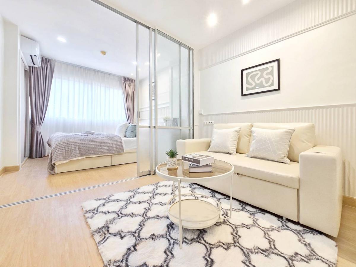 For SaleCondoKaset Nawamin,Ladplakao : Installment only 5,000 baht/month! Beautiful room ready to move in, near the mall and the BTS, only 3 minutes from Lat Phrao! 🔥 Lumpini Condo Town Lat Phrao 1