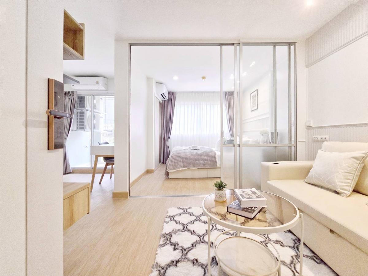 For SaleCondoKaset Nawamin,Ladplakao : Installment only 5,000 baht/month! Beautiful room ready to move in, near the mall and the BTS, only 3 minutes from Lat Phrao! 🔥 Lumpini Condo Town Lat Phrao 1