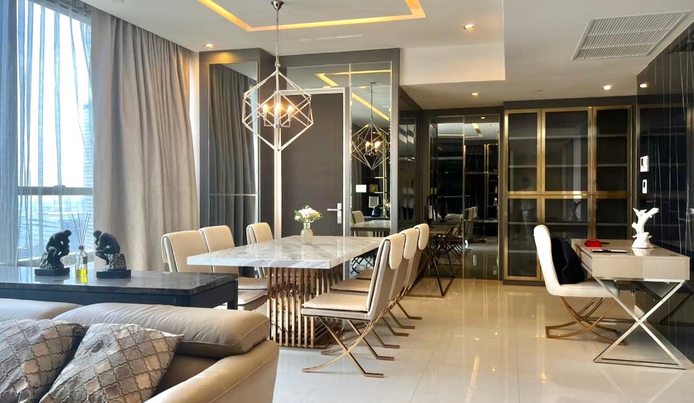 ให้เช่าคอนโดสาทร นราธิวาส : The Bangkok Sathorn (For rent) 2 bed 2 bath size 125 sq.m. ฿ 120,000 per month. Available Now!!