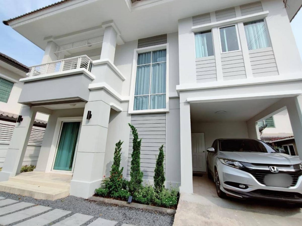 ให้เช่าบ้านลาดกระบัง สุวรรณภูมิ : ให้เช่าบ้านเดี่ยว พฤกษาวิลเลจ เดอะซีซัน ร่มเกล้า - ลาดกระบัง ใกล้ นิคมอุตสาหกรรมลาดกระบัง เพียง 10 นาที