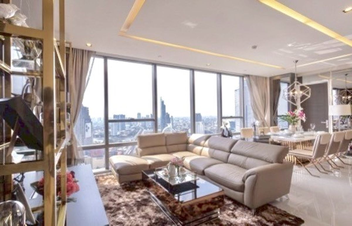 ให้เช่าคอนโดสาทร นราธิวาส : The Bangkok Sathorn (for rent) 2 Bed 2 Bath. Useable area 123 Square meter (Ready to move in) *Rental 120,000 THB per month #CODE0351