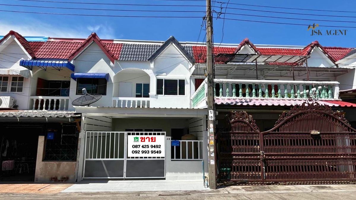 For SaleTownhomeOnnut, Udomsuk : For sale!!!  2-storey townhouse, Soi On Nut 70, Intersection 3