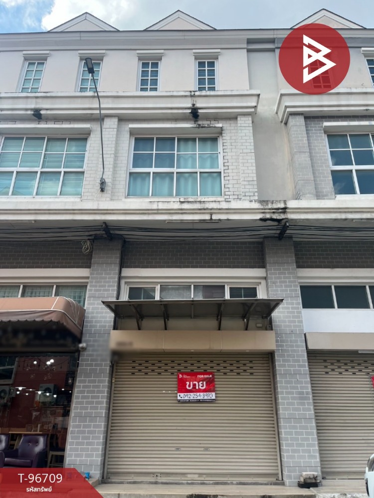 For SaleShop HouseSamut Prakan,Samrong : Commercial building for sale, Library Town Village, Prachauthit 90 (Library Town Prachauthit90), Samut Prakan