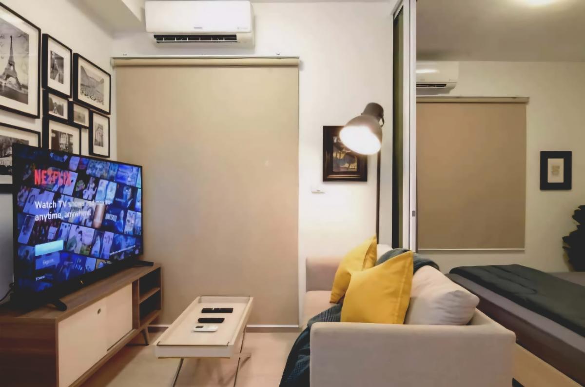 ให้เช่าคอนโดรัชดา ห้วยขวาง : ️🚩For Rent : Chapter One Eco Ratchada 1 Bed 30 sqm. / 24 floor. Building G / City View