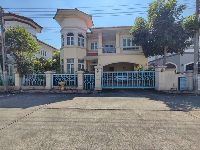 For RentHousePathum Thani,Rangsit, Thammasat : 2-storey detached house for rent, Phasorn Village 4, Rangsit Khlong 3, decorated and ready to move in