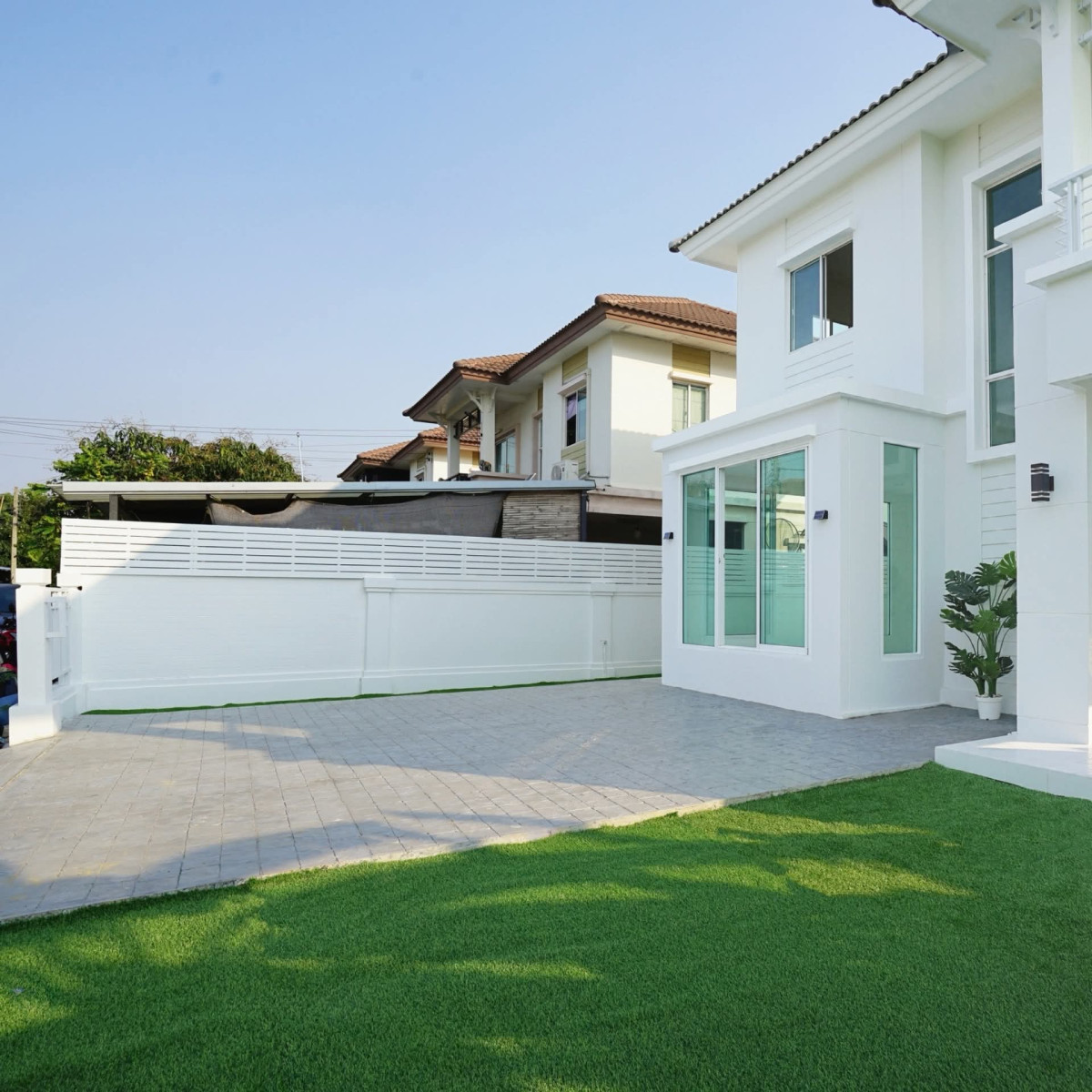 For SaleHouseNonthaburi, Bang Yai, Bangbuathong : For Sale House , Pruksa Village 5 Wongwaen - Rattanathibet , corner unit , newly renovated , Bang Khu Rat , Bang Bua Thong , Nonthaburi , CX-143835