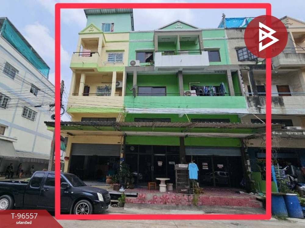 For SaleShop HouseMahachai Samut Sakhon : For sale: 3 commercial buildings, Asian Nakhon Village, Krathum Baen, Samut Sakhon