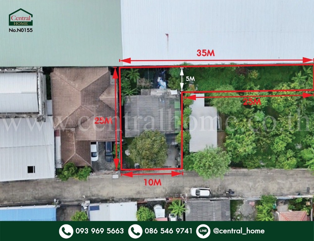 ขายที่ดินรัตนาธิเบศร์ สนามบินน้ำ พระนั่งเกล้า : ที่ดินเปล่า 95 ตารางวา ซอยเรวดี 19 ถมแล้ว