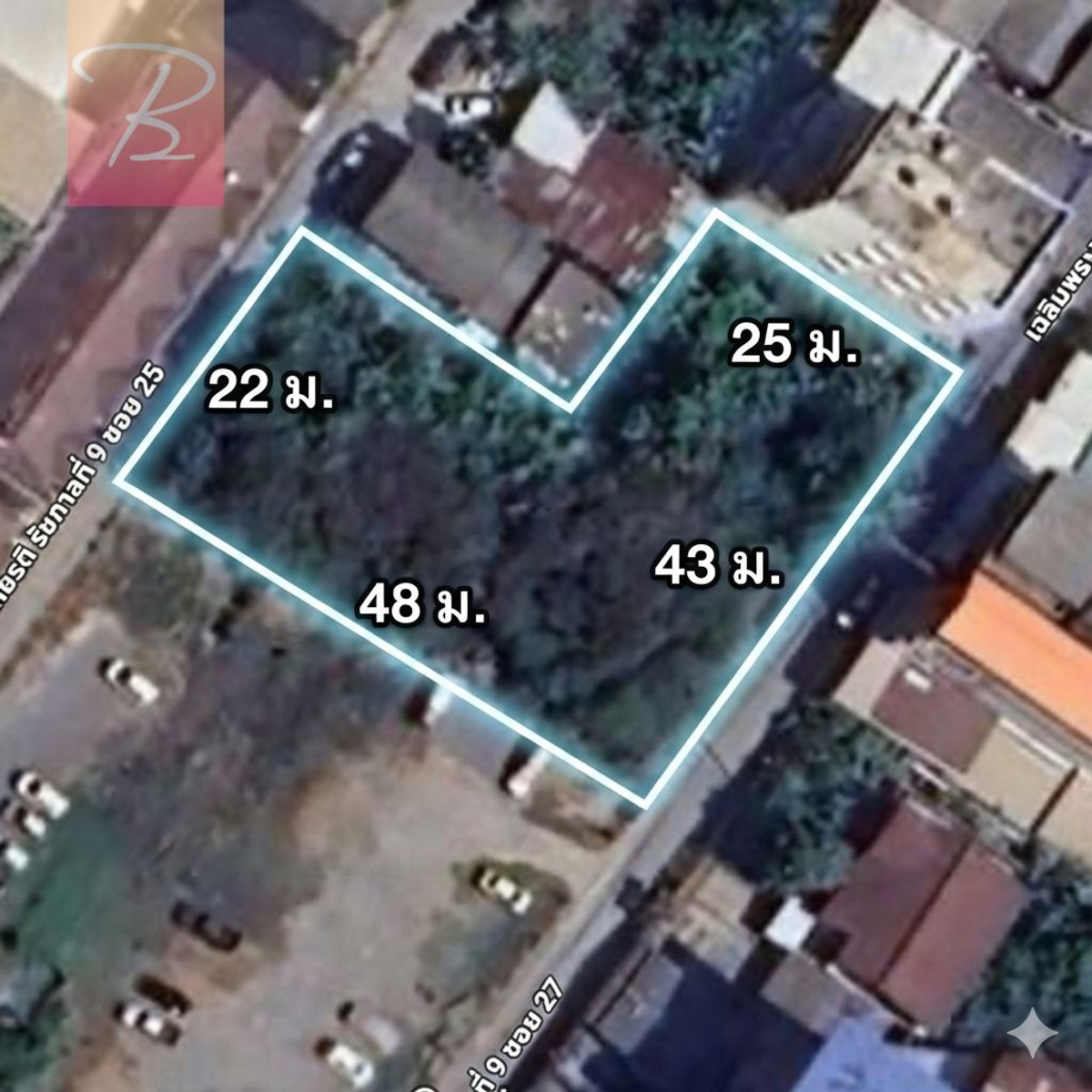 ขายที่ดินลาดกระบัง สุวรรณภูมิ : 💎 [Hot Sale] ที่ดินทองผังสีส้ม 1 ไร่ เฉลิมพระเกียรติ ร.9 ซอย 25-27 เข้าออกได้ทั้ง 2 ซอย💎