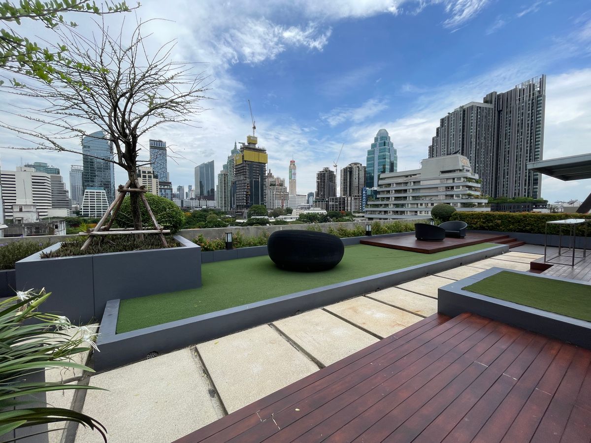 For RentCondoWitthayu, Chidlom, Langsuan, Ploenchit : O2 Hip Condo 64 sq m. with 1 bedroom nice decoration furnished for rent short walk Ploen Chit BTS 