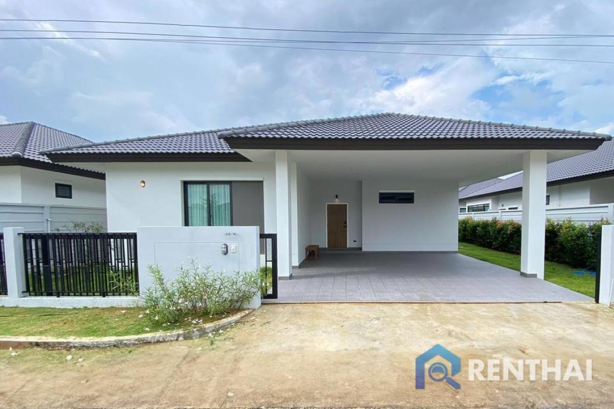 For SaleHousePattaya, Bangsaen, Chonburi : Ready to move in 1 storey house modern design in Pattaya