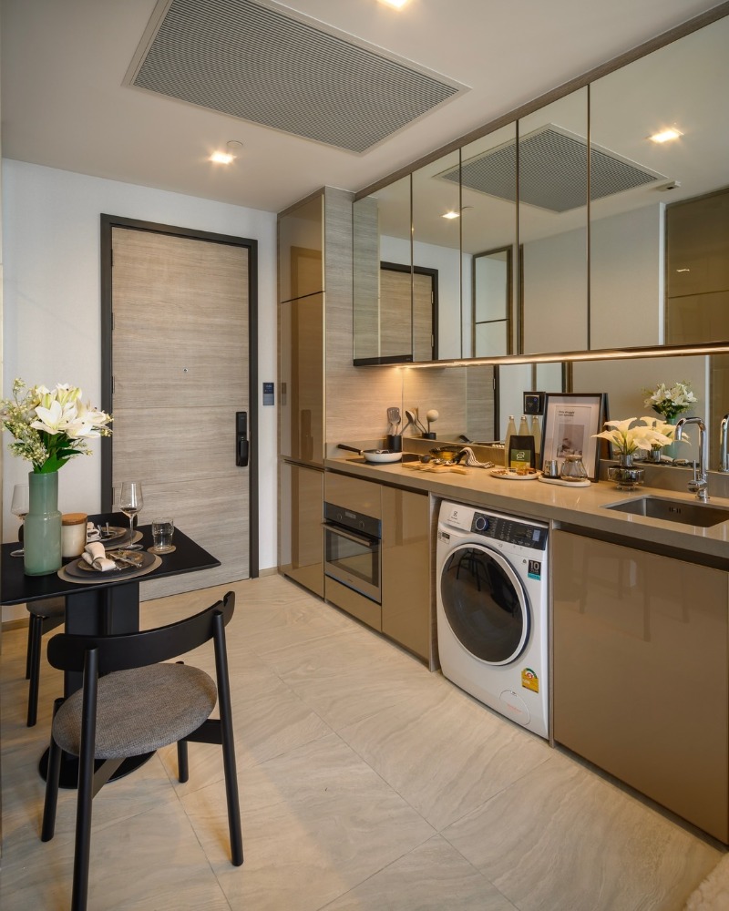 For RentCondoLadprao, Central Ladprao : For rent: 1 Bedroom Plus, newly decorated room, special high floor, beautifully decorated, fully furnished, ready to move in