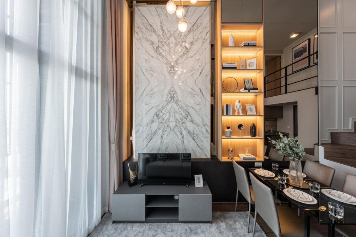 For SaleCondoRama9, Petchburi, RCA : Ideo Rama 9 Aspire Rama 9, new room, ready to move in, easy installments 16,000/month, free down payment, can apply for a loan and get money left, fully furnished