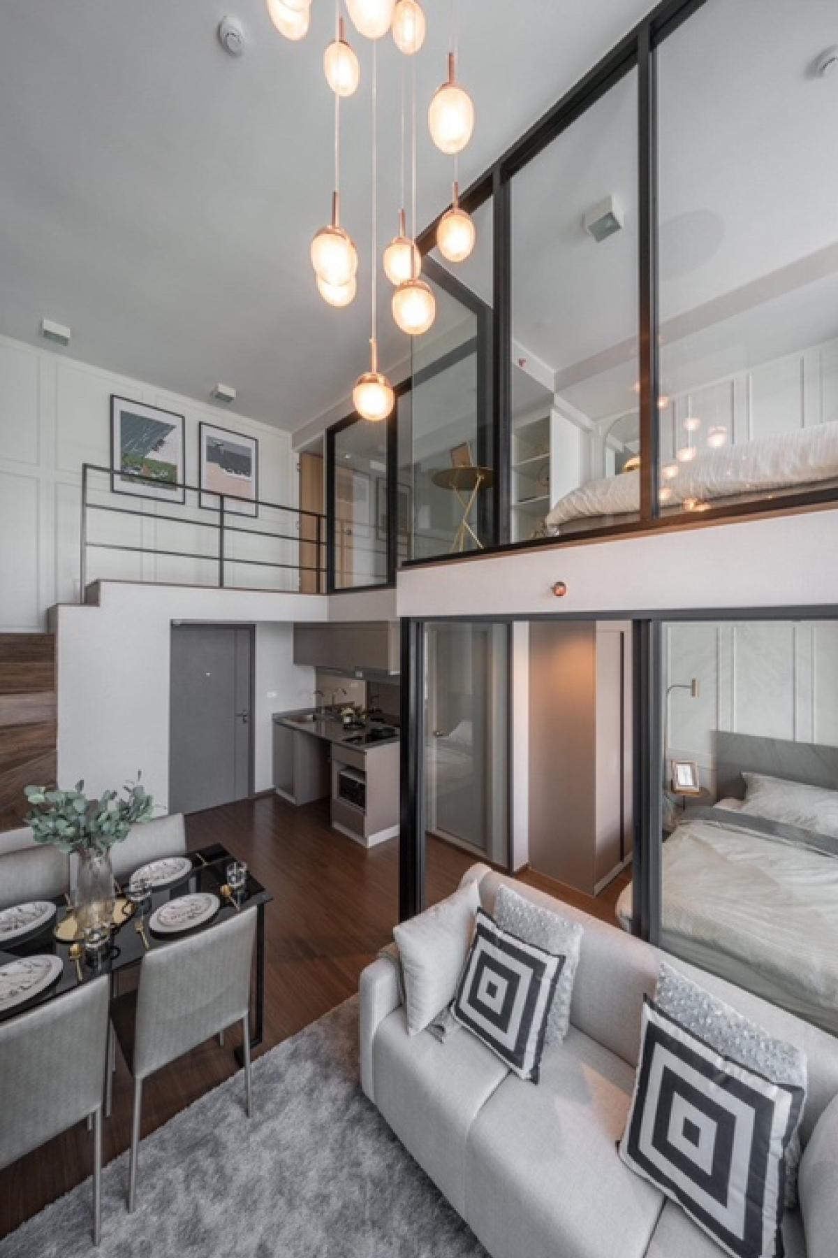 For SaleCondoRama9, Petchburi, RCA : Ideo Rama 9 Aspire Rama 9, new room, ready to move in, easy installments 16,000/month, free down payment, can apply for a loan and get money left, fully furnished