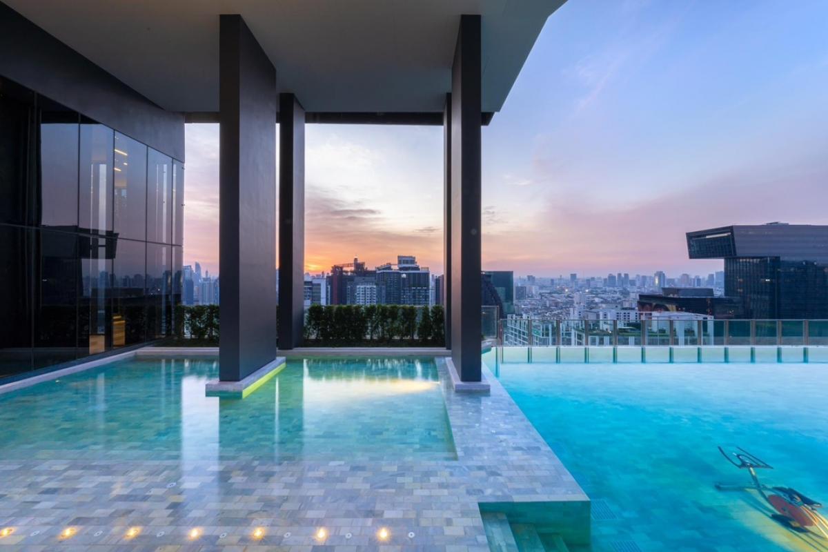 For SaleCondoRama9, Petchburi, RCA : Ideo Rama 9 Aspire Rama 9, new room, ready to move in, easy installments 16,000/month, free down payment, can apply for a loan and get money left, fully furnished