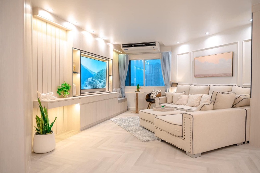 For RentCondoRama3 (Riverside),Satupadit : 7737😊😍 For RENT, SELL for rent, sale 2 bedrooms🚄 🏢Fortune Condo Town 2 Fortune Condo Town 2🔔Area: 98 sq m.💲Rent: 45,000฿📞O99-5919653,065-9423251✅LineID:@sureresidence