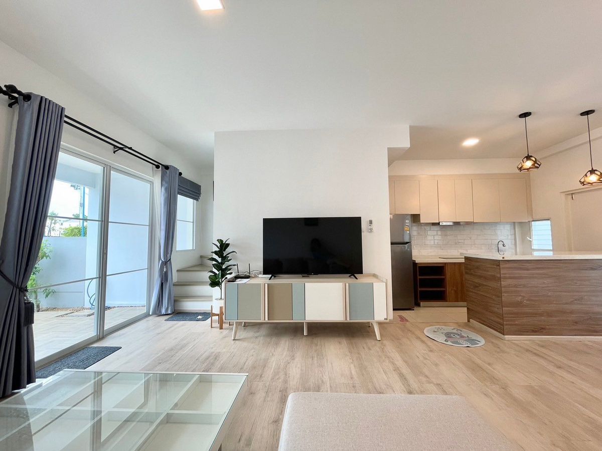 For RentHouseBangna, Bearing, Lasalle : 📣🌈🌟 House for rent, Indy Bangna -Ramkhamhaeng 2 project, beautiful decoration, good price, good location, convenient to travel near Mega, Bang Na and Central Bangna 
 
