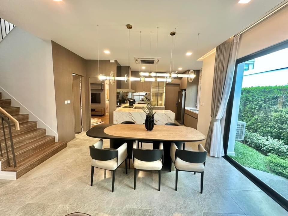 For SaleHouseSamut Prakan,Samrong : S-HMBN102 For sale, single house, Manthana Village, Km.15, 2 floors, city view, 240 sq m., 76 sq wa., 4 bedrooms, 5 bathrooms, 22.9 million, 064-959-8900