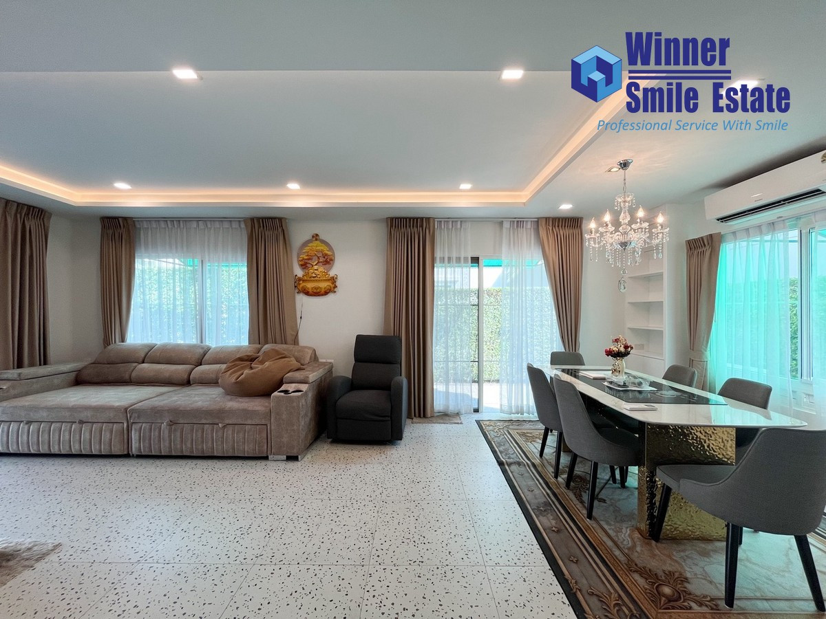 ให้เช่าบ้านบางนา แบริ่ง ลาซาล : ให้เช่า บ้านเดี่ยว วิลลาจจิโอ 2 ศรีนครินทร์ - บางนา ทำเลใกล้ Mega บางนา บ้านสวย ตกแต่งครบ