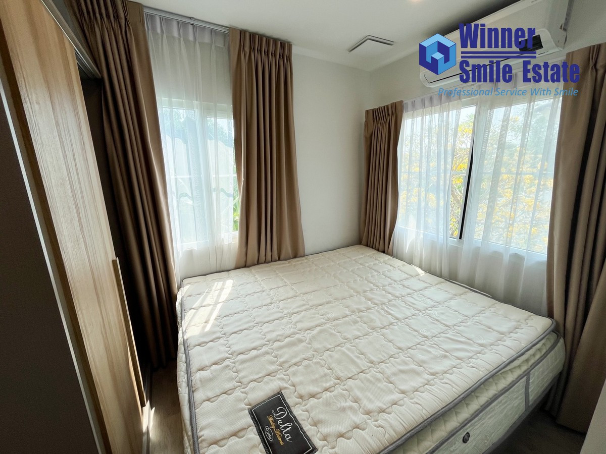 For RentHouseBangna, Bearing, Lasalle : For rent, single house, Villaggio 2 Srinakarin - Bangna, location near Mega Bangna, beautiful house, fully decorated, convenient transportation