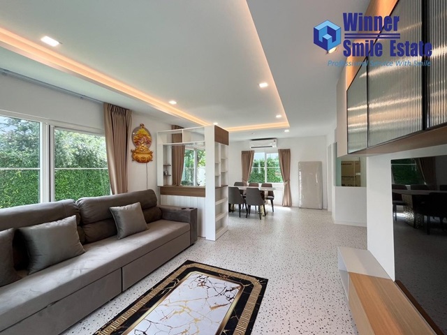 ให้เช่าบ้านบางนา แบริ่ง ลาซาล : เช่า บ้านเดี่ยว Villaggio 2 Srinakarin Bangna บ้านมือ 1 ต้นซอย ใหม่ทั้งหลัง
