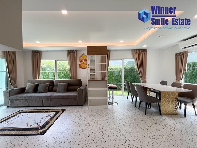 For RentHouseBangna, Bearing, Lasalle : Single house for rent near Mega Bangna, Villaggio 2 Srinakarin Bangna, brand new house
