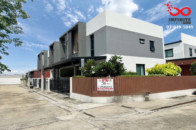 For SaleTownhomeVipawadee, Don Mueang, Lak Si : For sale: 2-storey townhouse, Happy Ville Don Mueang, Thet Ratchan Road, near Don Mueang Airport