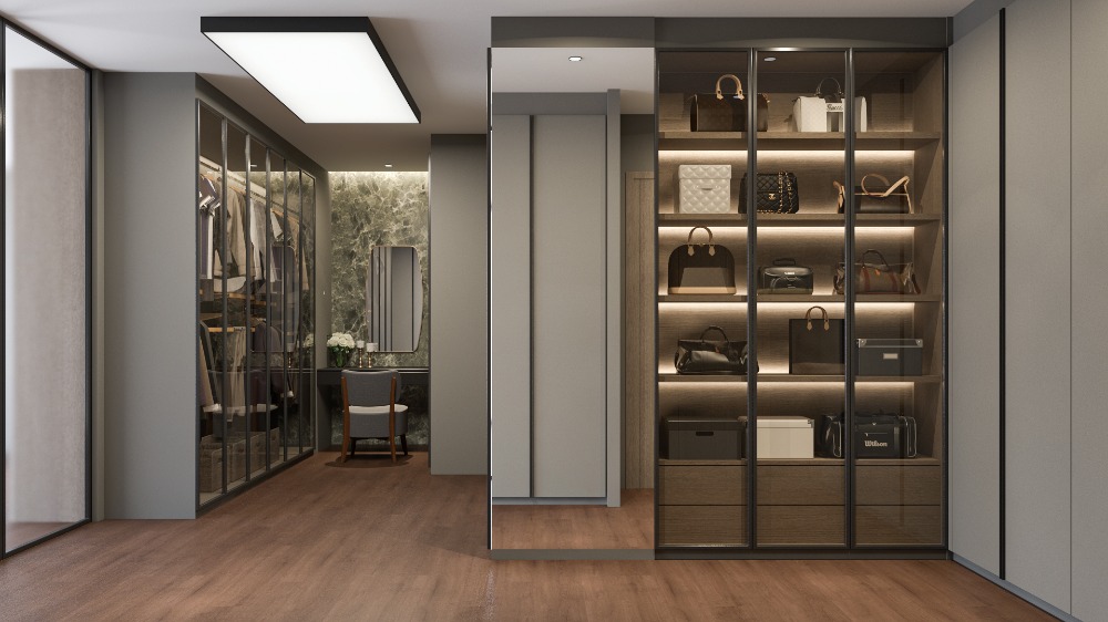 For SaleHouseSukhumvit, Asoke, Thonglor : Newly built single house for sale, 3 bedrooms + maid's room, with private swimming pool, beautifully decorated, fully furnished, Soi Ekkamai-Petchburi-Rama 9, near expressway