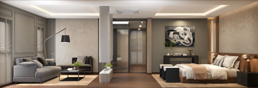 For SaleHouseSukhumvit, Asoke, Thonglor : Newly built single house for sale, 3 bedrooms + maid's room, with private swimming pool, beautifully decorated, fully furnished, Soi Ekkamai-Petchburi-Rama 9, near expressway