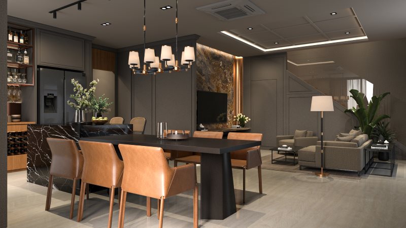 For SaleHouseSukhumvit, Asoke, Thonglor : Newly built single house for sale, 3 bedrooms + maid's room, with private swimming pool, beautifully decorated, fully furnished, Soi Ekkamai-Petchburi-Rama 9, near expressway