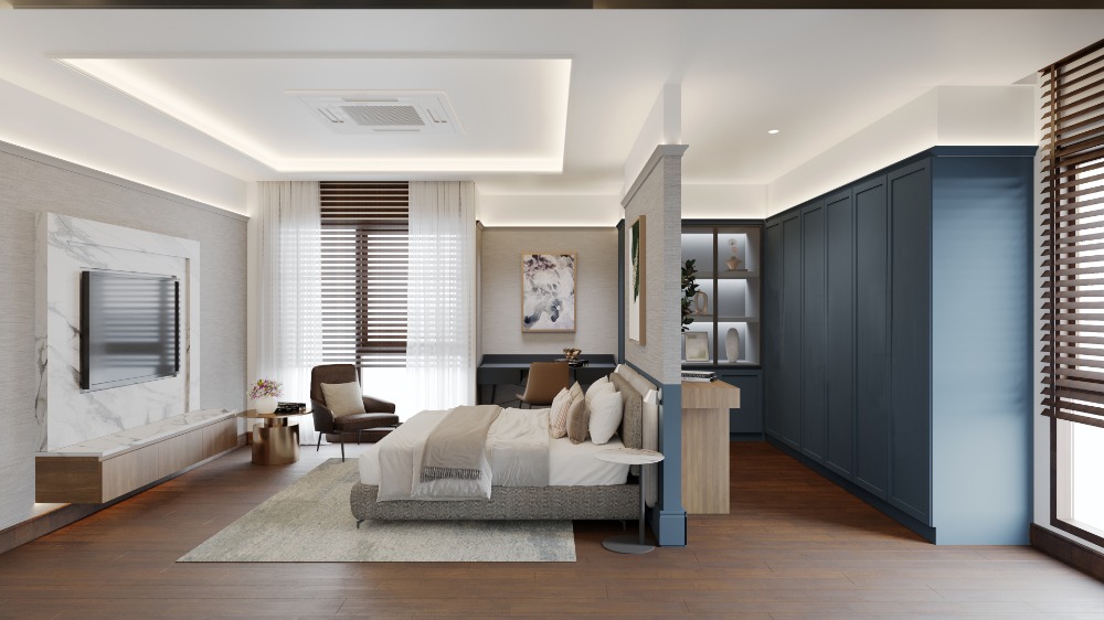 For SaleHouseSukhumvit, Asoke, Thonglor : Newly built single house for sale, 3 bedrooms + maid's room, with private swimming pool, beautifully decorated, fully furnished, Soi Ekkamai-Petchburi-Rama 9, near expressway