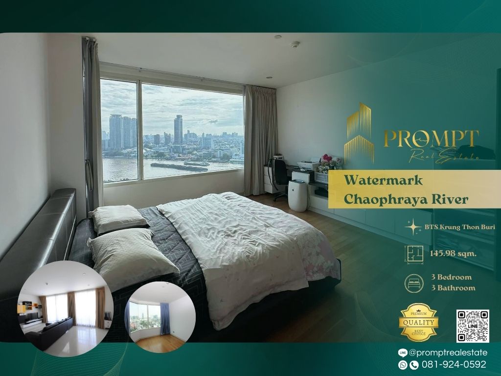 For SaleCondoWongwianyai, Charoennakor : WX01093 - Watermark Chaophraya River :  วอเตอร์มาร์ค เจ้าพระยา ริเวอร์ - BTS Krung Thon Buri/ BTS Wongwian Yai/ Samitivej Thonburi Hospital