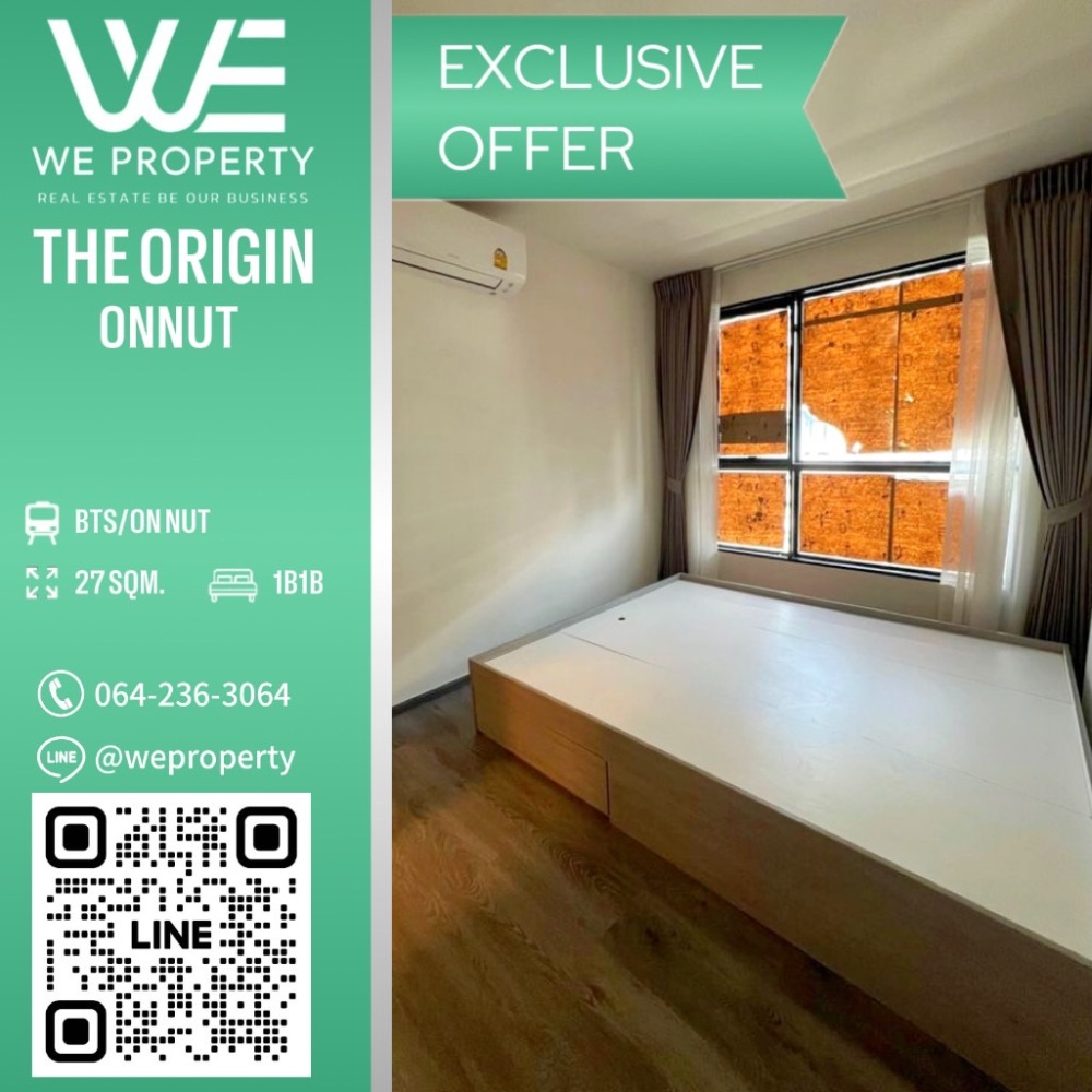 ขายคอนโดอ่อนนุช อุดมสุข : ห้องใหม่ วิวสระว่ายน้ำ⭐The Origin Onnut (ดิ ออริจิ้น อ่อนนุช)