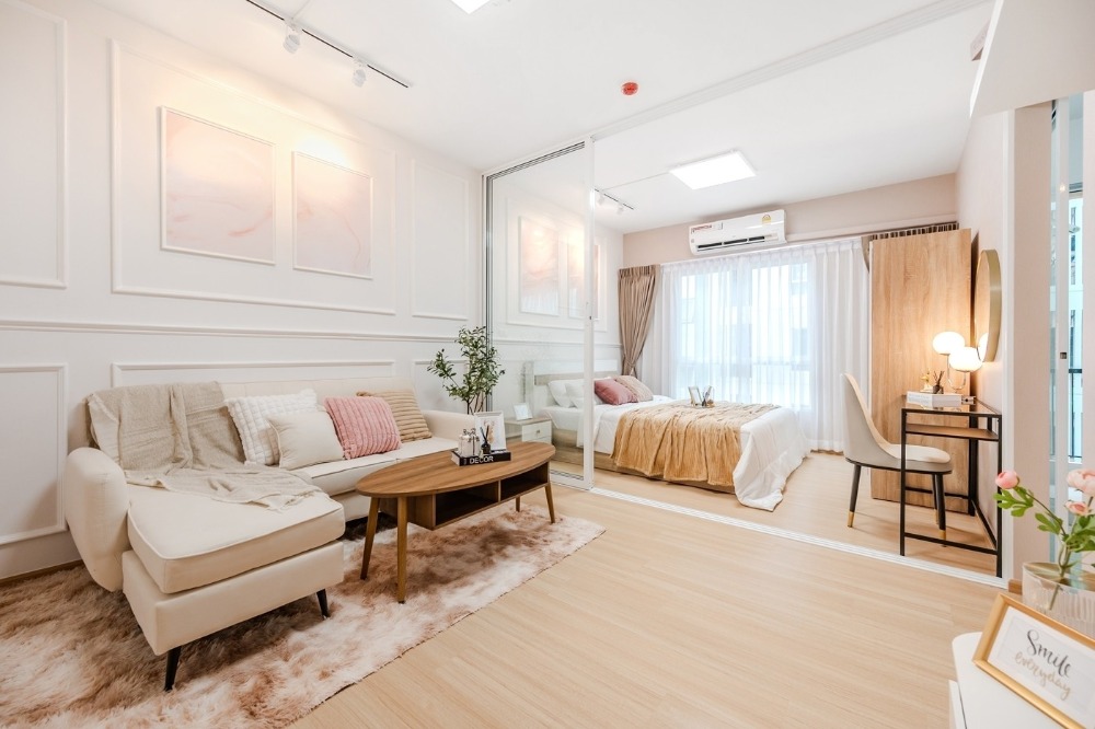 For SaleCondoPinklao, Charansanitwong : Condo for sale, Unio Charan 3, beautifully decorated room, ready to move in, free brand new furniture, near MRT Tha Phra, BTS Talat Phlu
