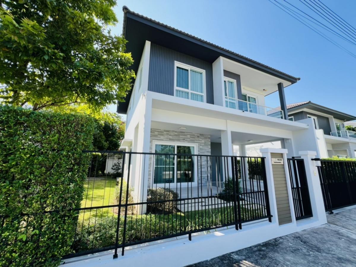 For RentHouseChiang Mai : New house for rent, fully furnished, in Siwalee San Kamphaeng project, ready to move in, near Central Festival Chiang Mai, 10 minutes.