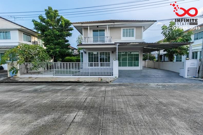 ขายบ้านปทุมธานี รังสิต ธรรมศาสตร์ : ขายบ้านเดี่ยว 2 ชั้น เนื้อที่ 51 ตารางวา หมู่บ้านพฤกษ์ลดา รังสิต คลอง 4 ถนนไสวประชาราษฎร์