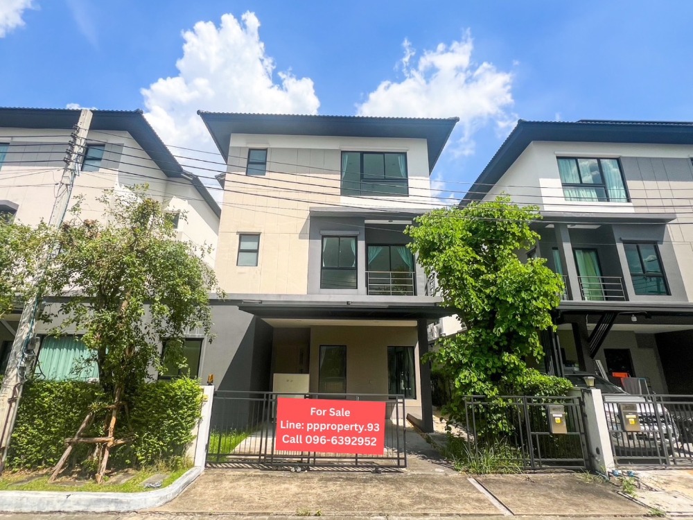 ขายบ้านลาดกระบัง สุวรรณภูมิ : ขายขาดทุนยับ! บ้านไม่เคยเข้าอยู่ ฝั่งตรงข้ามวิวสวนไม่ชนใคร ขายบ้านกลางเมือง ดิ อิดิชั่น พระราม 9 - อ่อนนุช (Baan Klang Muang The Edition Rama 9-Onnut) ใกล้ Airport Link และมอเตอร์เวย์