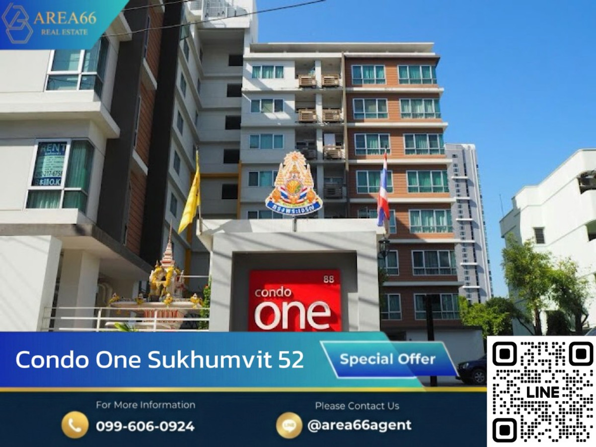 For SaleCondoOnnut, Udomsuk : 🔥For sale!! Condo One Sukhumvit 52