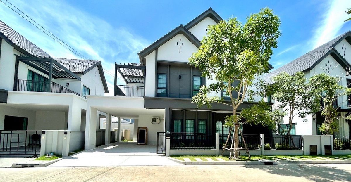 For RentHouseBangna, Bearing, Lasalle : ✅⭐️🏡 House for rent, Centro Bangna Phase 2 project, beautifully decorated, new project, good location, near Mega Bangna