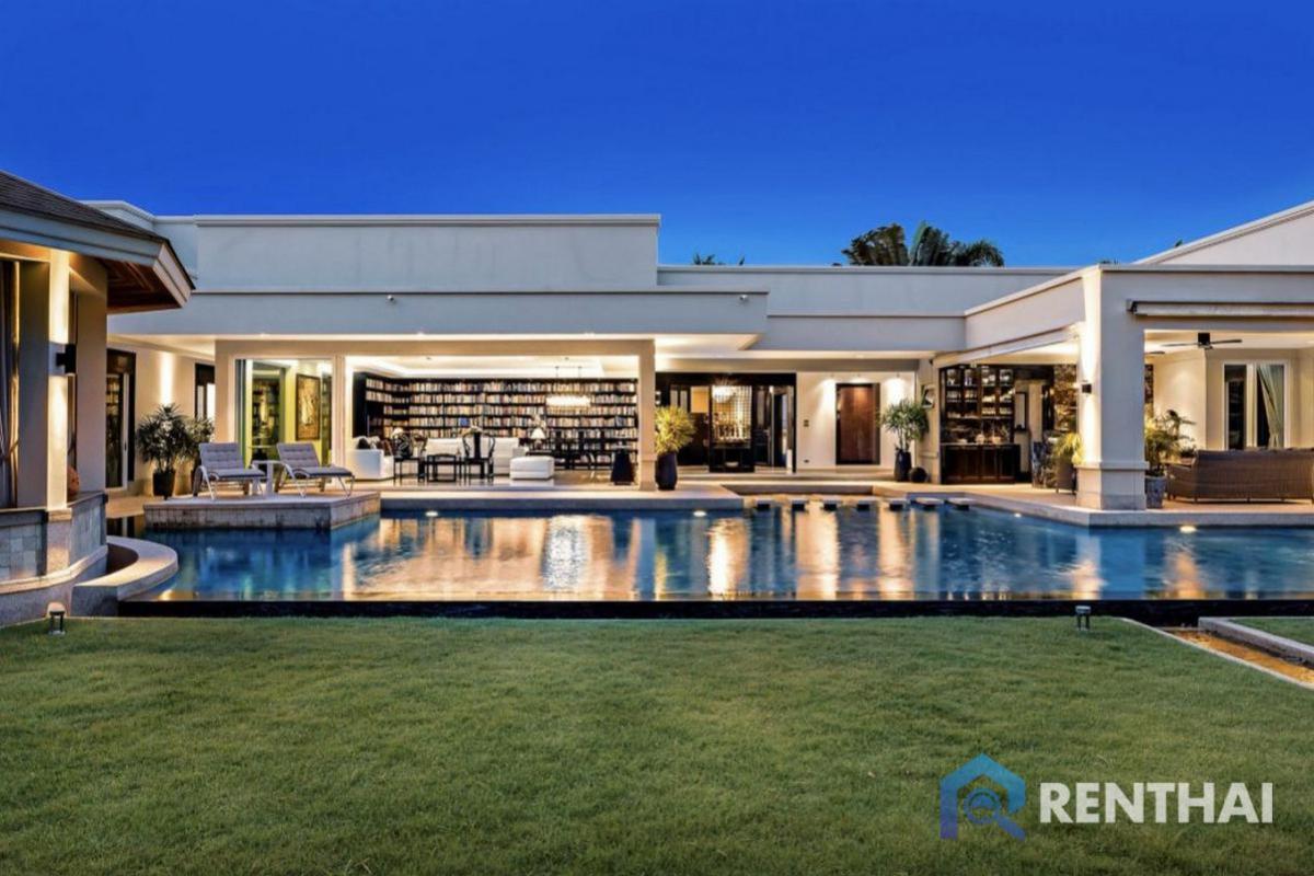 For SalePattaya, Bangsaen, Chonburi : Modern luxury pool villa near Mapbrachan lake