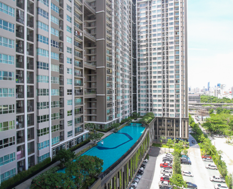 For SaleCondoRama9, Petchburi, RCA : supalai veranda rama 9, best price room, only 3 million baht, 42 sq m, pool view