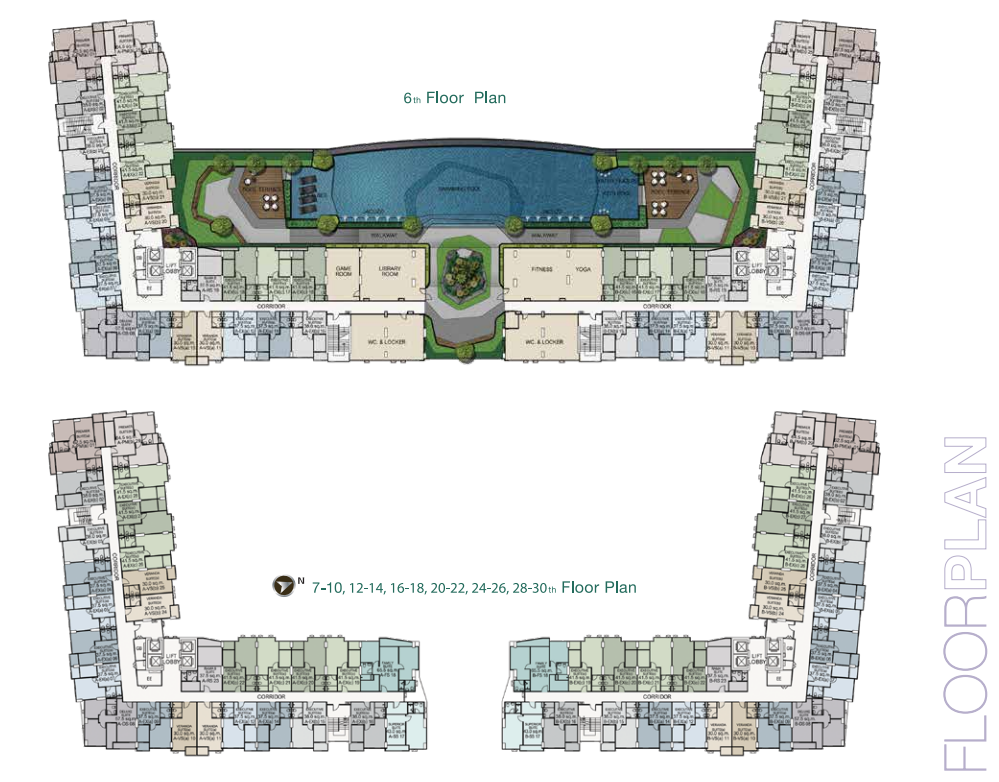For SaleCondoRama9, Petchburi, RCA : supalai veranda rama 9, best price room, only 3 million baht, 42 sq m, pool view