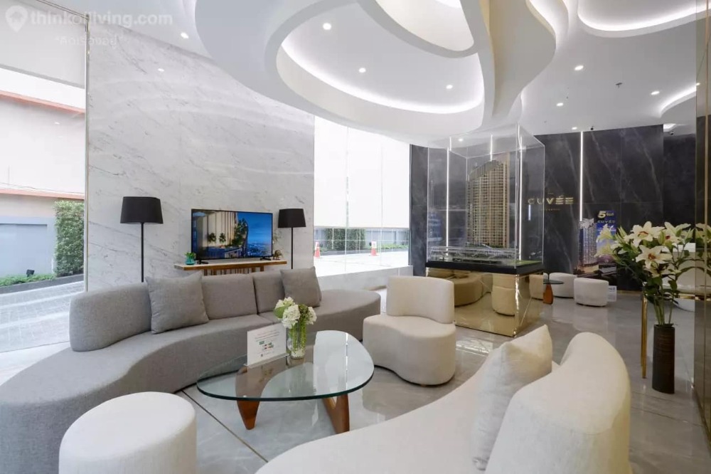 For SaleCondoRattanathibet, Sanambinna : Condo for sale, The Qve Tiwanon, near MRT Purple Line Tiwanon, near Pink and Blue Lines, convenient for all travel, near expressways