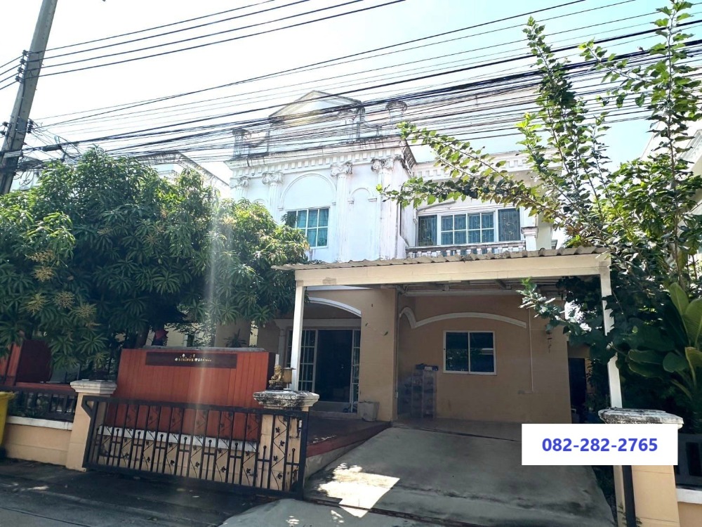 For SaleHouseSamut Prakan,Samrong : 57 sq m, 5 bedrooms, 2 bathrooms, 2-storey detached house, Nirun Ville 6, Bangna, Km 18