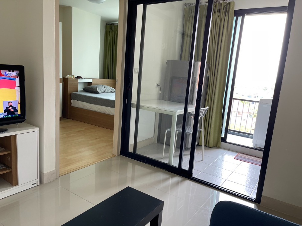 For RentCondoRamkhamhaeng, Hua Mak : ✨️For rent✨️Condo The LIB (Ramkhamhaeng 43/1) Beautiful room ready to move in, 7th floor, size 28 sq m. 🪧Price 7,500 baht/month, ready to move in.