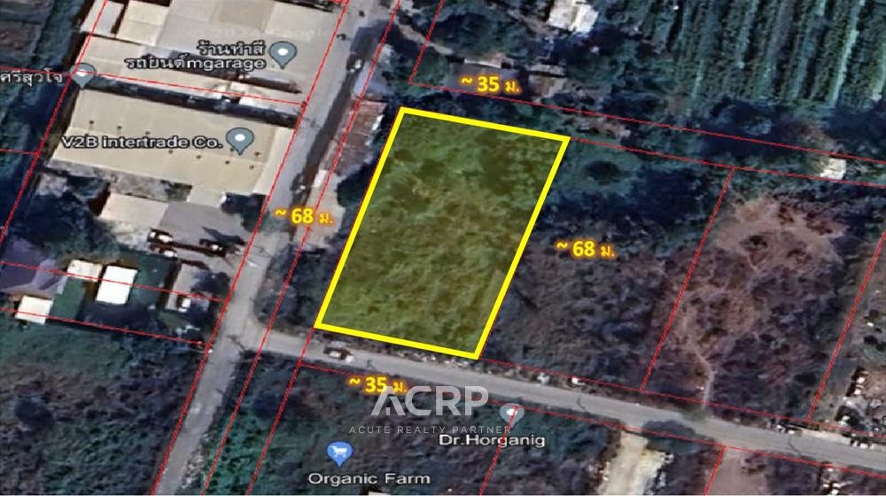 For SaleLandPathum Thani,Rangsit, Thammasat : Land for sale, R.P.C. Road, Lak Hok, Pathum Thani, corner plot, good location